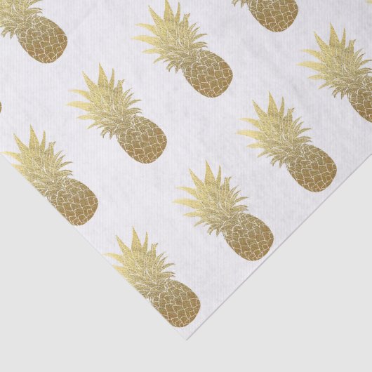 Lichtroze Faux Gold Foil ananassispapier Tissuepapier (Detail)