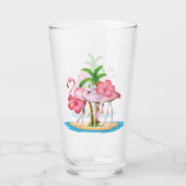 lichtroze flamingingstrand glas (Achterkant)