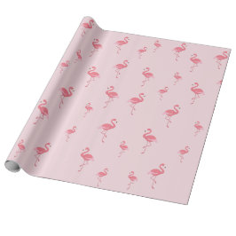 lichtroze flamingpatroon cadeaupapier