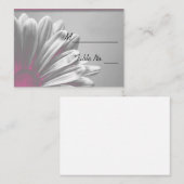 Lichtroze Floral Highlight Weduwgoedkaart Plaatskaartje (Voorkant / Achterkant)