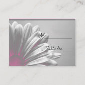 Lichtroze Floral Highlight Weduwgoedkaart Plaatskaartje (Voorkant)