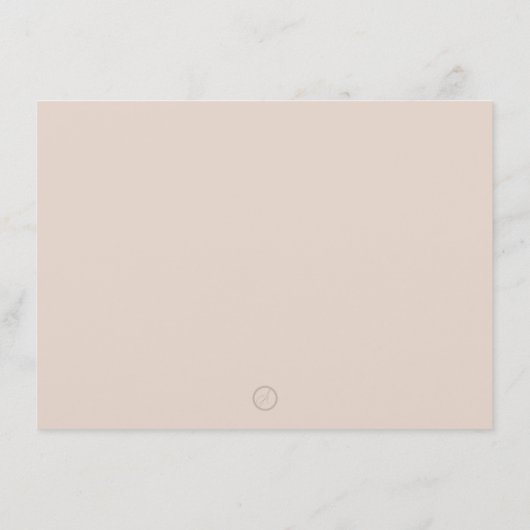 Lichtroze Flower Lily Eenvoudig Modern Briefpapier Bedankkaart (Achterkant)