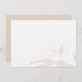 Lichtroze Flower Lily Eenvoudig Modern Briefpapier Bedankkaart