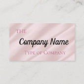 Lichtroze Flowy Glow Visitekaartje (Achterkant)