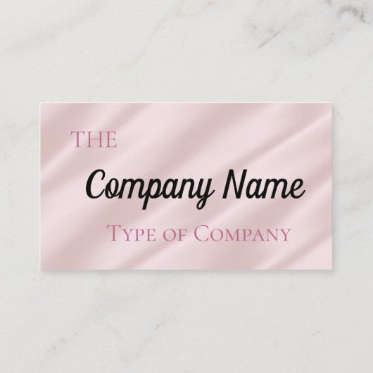Lichtroze Flowy Glow Visitekaartje (Achterkant)