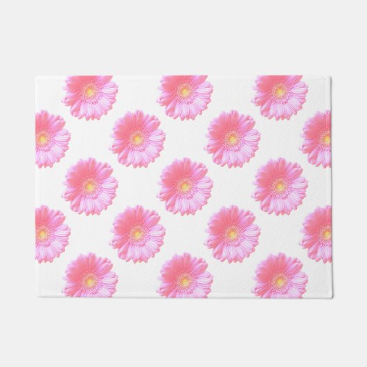 Lichtroze gerbera daisy deurmat (Voorkant)