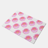 Lichtroze gerbera daisy deurmat (Schuin)