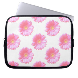 Lichtroze gerbera daisy laptop sleeve