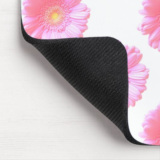 Lichtroze gerbera daisy muismat (Hoek)