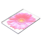 Lichtroze gerbera daisy notitieboek (Linkerzijde)