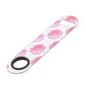 Lichtroze gerbera daisy speed flessenopener (Voorkant Gekanteld)