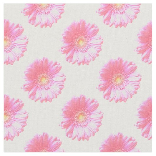 Lichtroze gerbera daisy stof (Close Up)