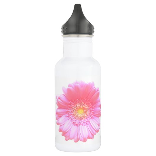 Lichtroze gerbera daisy waterfles  (Links)