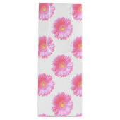 Lichtroze gerbera daisy wijn cadeautas (Voorkant)