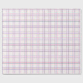 Lichtroze geruit cadeaupapier (Vlak)