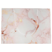 Lichtroze geschenkzakken groot cadeauzakje (Achterkant)