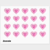 Lichtroze Gesprek Hart Sticker (Vel)
