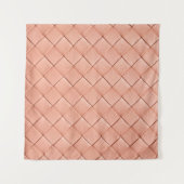 Lichtroze geweven ledertextuur wandkleed (Voorkant (horizontaal))