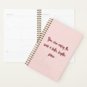 Lichtroze Gingham Pattern Planner (Display)