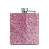 lichtroze glans gister heupfles (Achterkant)