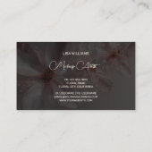 Lichtroze glanzend metallic Visitekaartje (Achterkant)