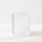 Lichtroze glazen houder matglas koffiemok (Center)