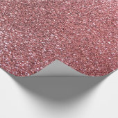 Lichtroze glitter cadeaupapier (Hoek)