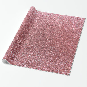 Lichtroze glitter cadeaupapier