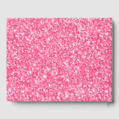 Lichtroze Glitter Print Blauw accent Gastenboek (Achterkant)