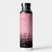 Lichtroze glitter waterfles (Links)