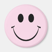 Lichtroze, Happy Face Magnet (Voorkant)