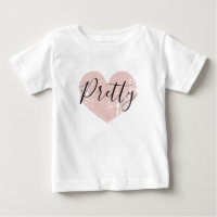 lichtroze hart baby shirt voor schattig meisje