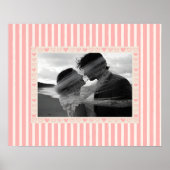 Lichtroze Hart Fotoposter - Persoonlijk Geschenk Poster (Voorkant)