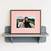 Lichtroze Hart Fotoposter - Persoonlijk Geschenk Poster