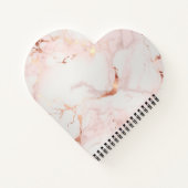 Lichtroze hartvormig Notitieboek (Achterkant)