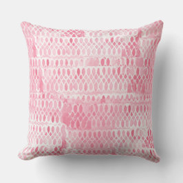 Lichtroze hedendaags kantpatroon kussen