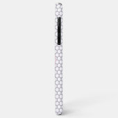 Lichtroze honingraat aangepaste monogram Case-Mate iPhone case (Achterkant/links)