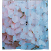 Lichtroze hydrangeas douchegordijn (Voorkant)