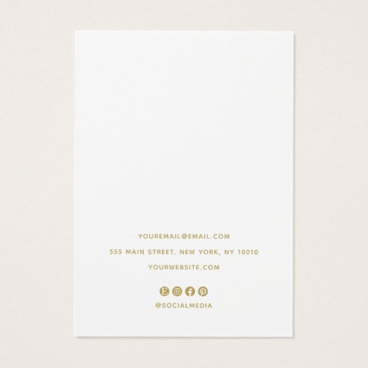 Lichtroze Ketting Display Kaart (Achterkant)