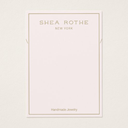 Lichtroze Ketting Display Kaart (Voorkant)