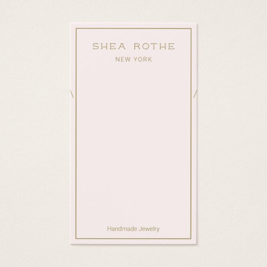 Lichtroze Ketting Display Kaart (Voorkant)
