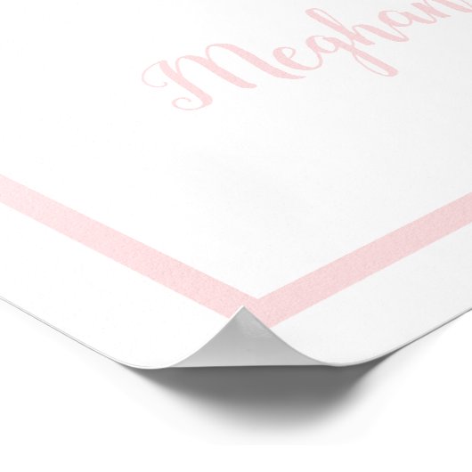 Lichtroze Klassic Laurel Crest Welkom Poster (Hoek)