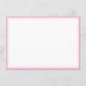 Lichtroze Klassiek ontwerp Vlak Notitiekaart Notitiekaartje (Voorkant)