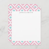 Lichtroze kleurig inktpatroon (Voorkant / Achterkant)