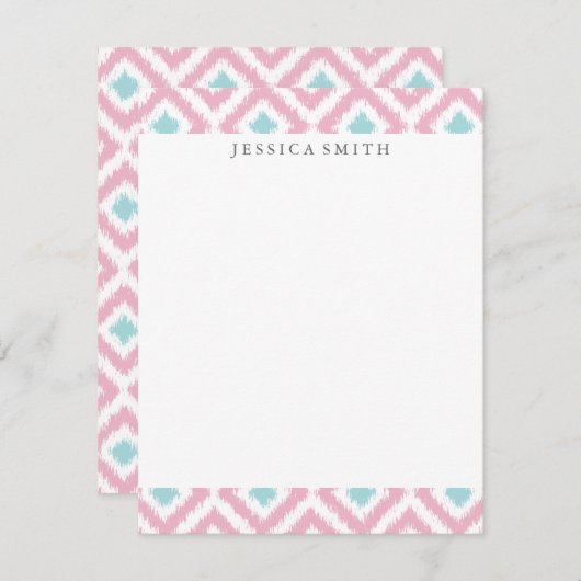 Lichtroze kleurig inktpatroon (Voorkant / Achterkant)