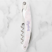 Lichtroze Kurkentrekker flesopening flesje (Voorkant)