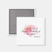 lichtroze lelie magneet (Voorkant / Achterkant)