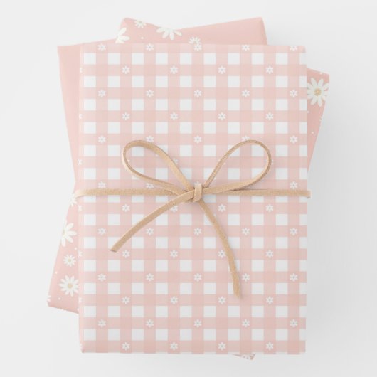 Lichtroze lentepatroon & stevig inpakpapier (In situ)