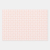 Lichtroze lentepatroon & stevig inpakpapier vel (Voorkant)