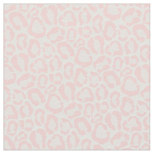 Lichtroze Leopard Animal Print Stof